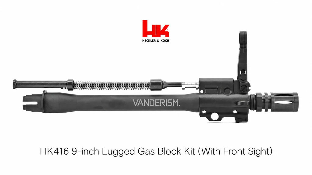 HK416 Outer Barrel Gas Block Sight and Flash Hider Set (Pre-Order 50 Hari)