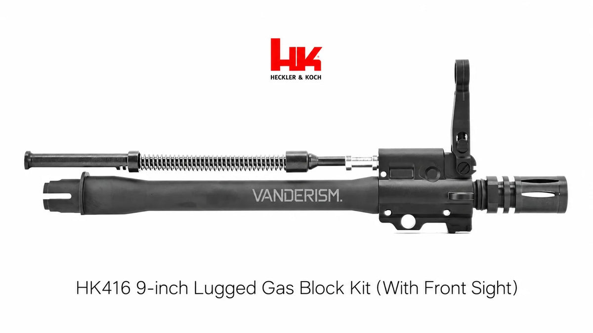 HK416 Outer Barrel Gas Block Sight and Flash Hider Set (Pre-Order 50 Hari)
