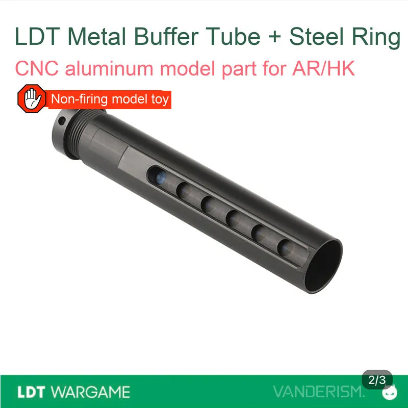 LDT Quick-Release Short-Tail Decorative Buffer Tube (Pre-Order 50 Hari)