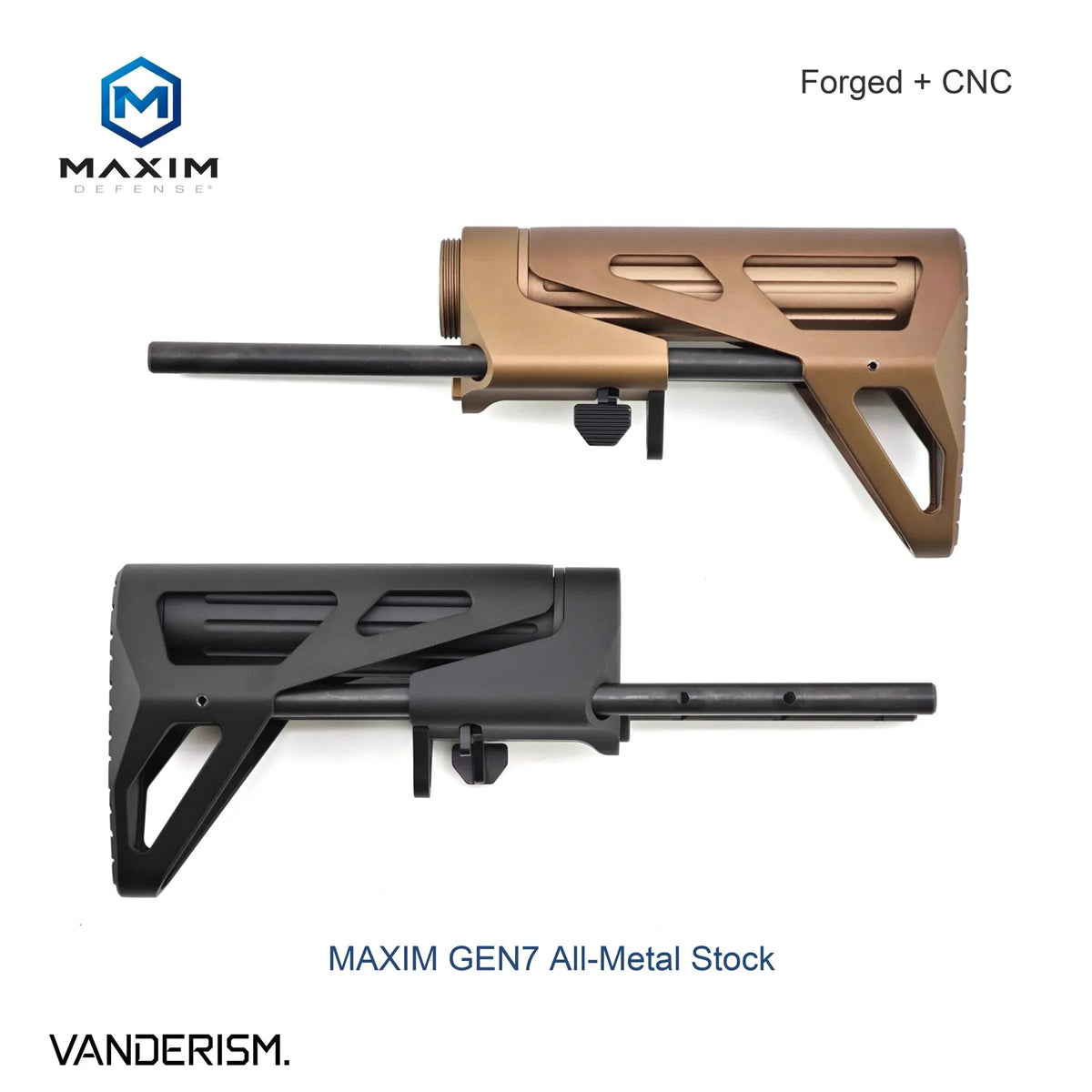 MAXIM DEFENSE GEN7 SCW PDW Forged Metal Stocks (Pre-Order 50 Hari)