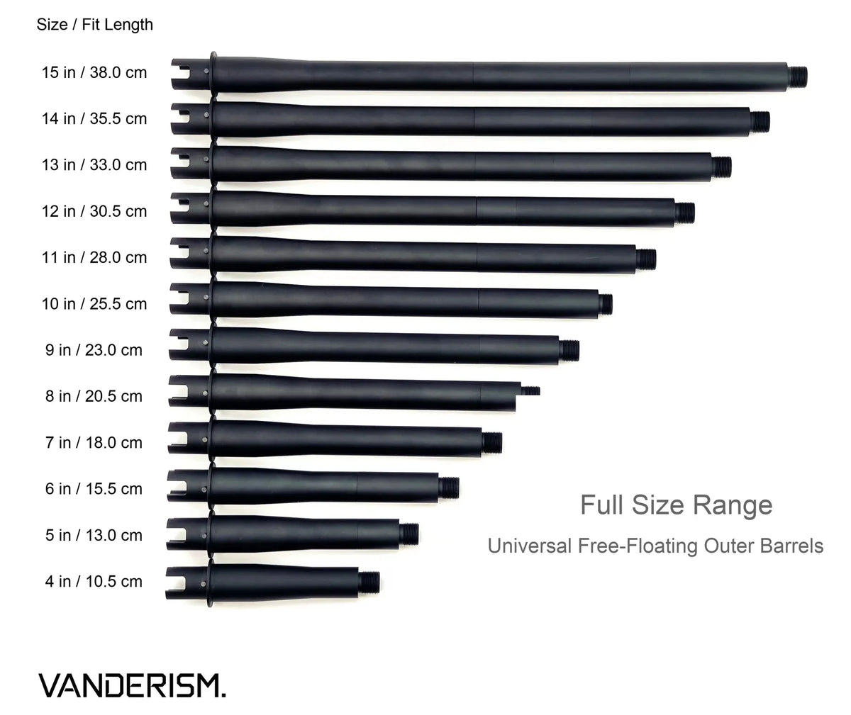 Universal V2 One Piece Outer Barrels 14mm CCW (Pre-Order 50 Hari)