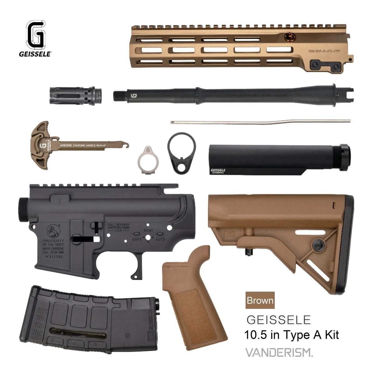 GEISSELE URGI 7075 T6 CNC Metal Body Kits | Gel Blaster WGG WGB (Pre-Order 50 Hari)