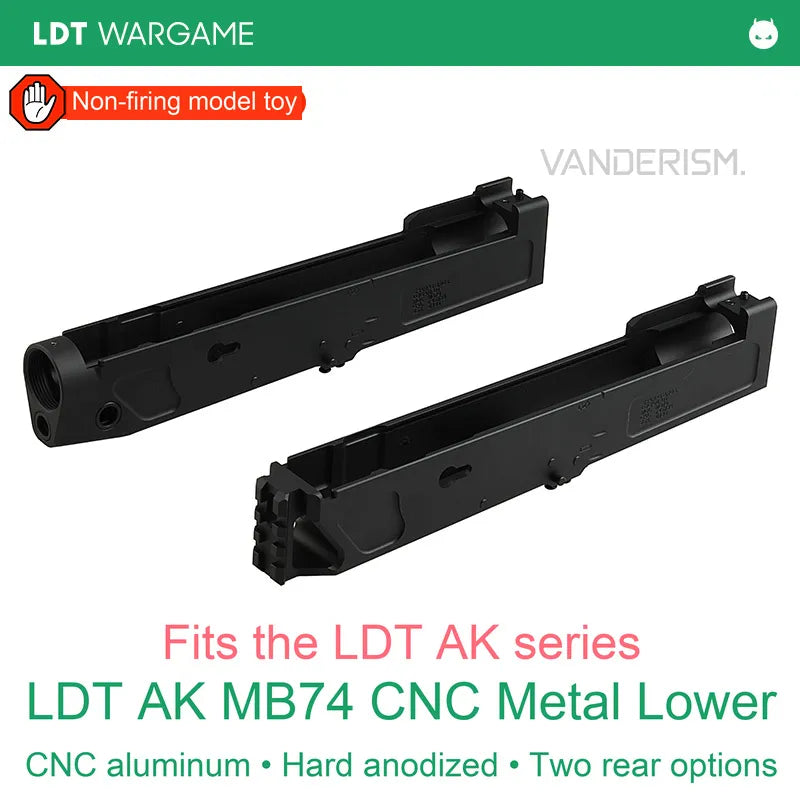 LDT AK MB74 CNC Aluminum Lower Receiver with Two Stock-Interface Options (Pre-Order 50 Hari)