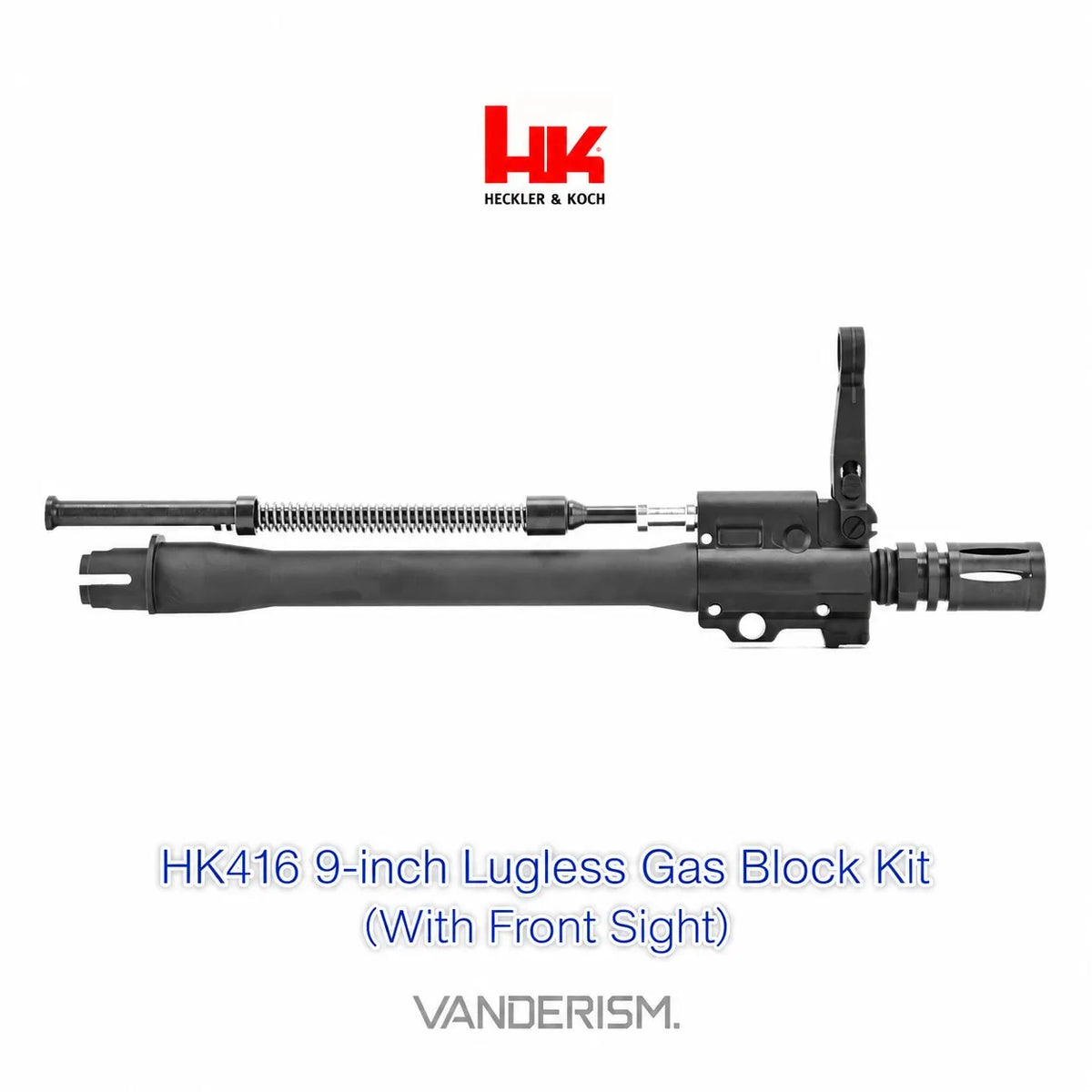 HK416 Outer Barrel Gas Block Sight and Flash Hider Set (Pre-Order 50 Hari)