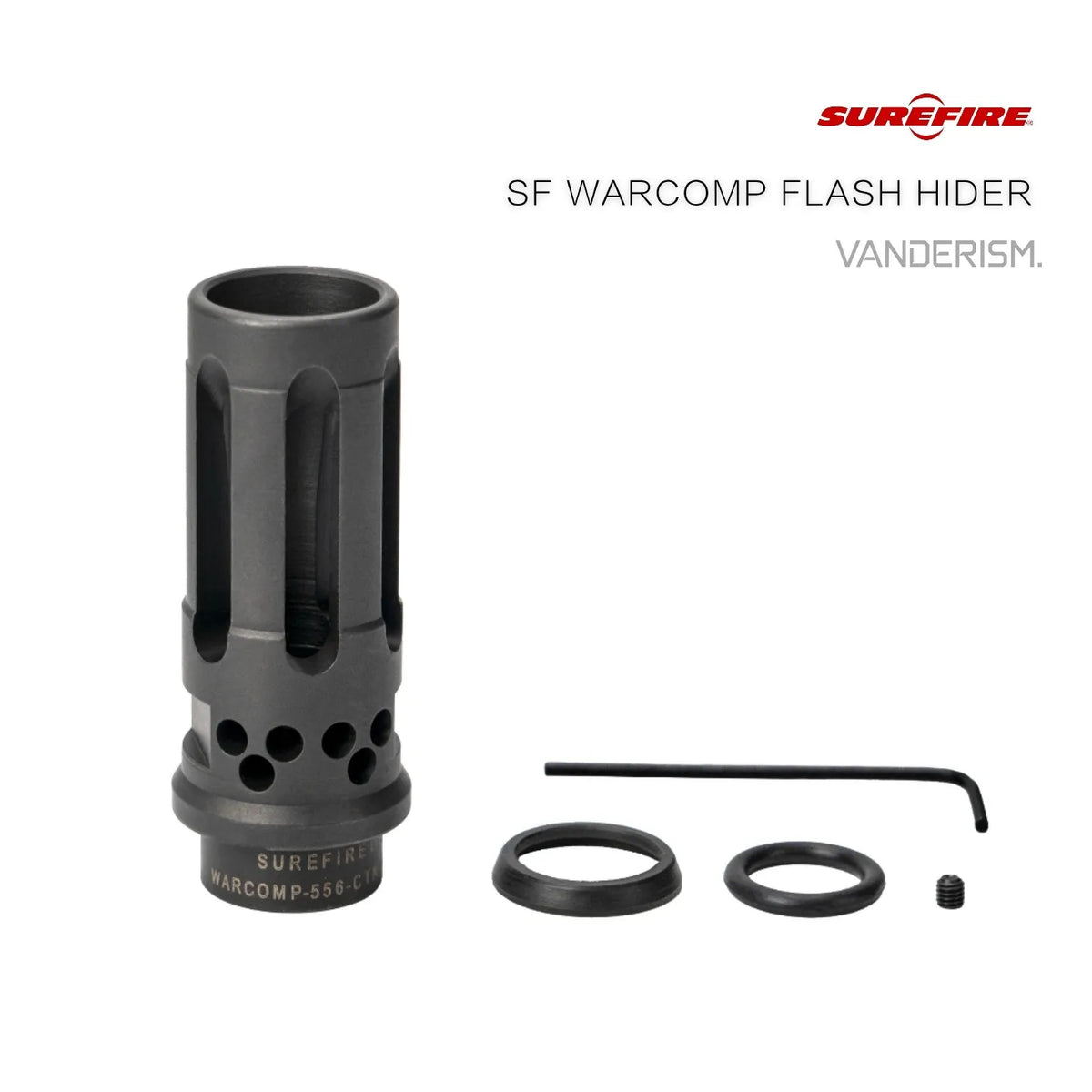 SF WARCOMP and SOCOM 4P Steel Flash Hiders | Gel Blaster WGG WGB Airsoft (Pre-Order 50 Hari)