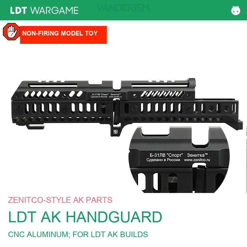 LDT AK Zenitco-Style Toy-Model Accessories: Handguards, Receivers and Stocks (Pre-Order 50 Hari)