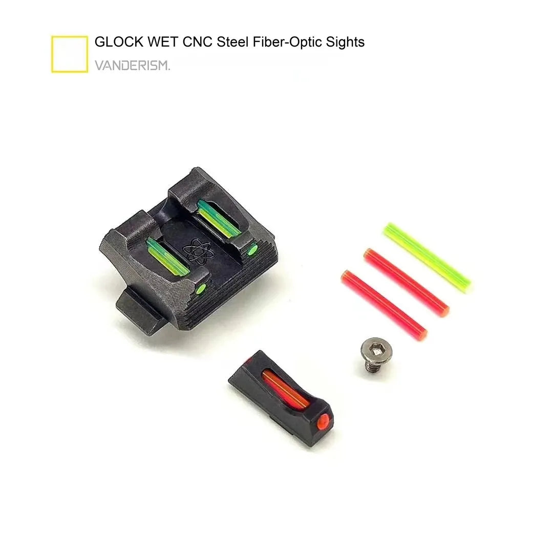 Kublai Glock P1 Fiber Optic Metal Sights (Pre-Order 50 Hari)
