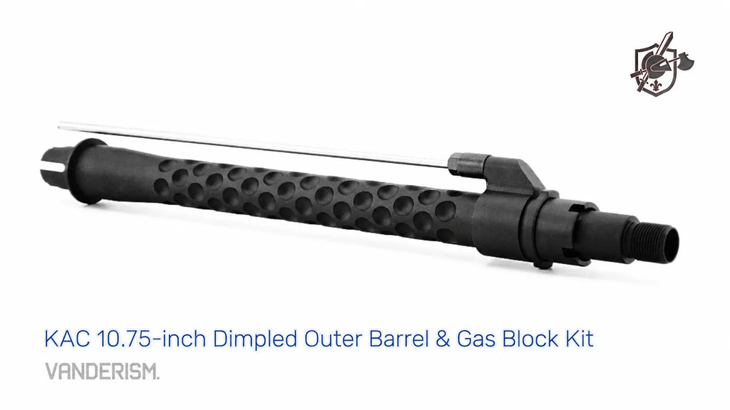 KAC Dimpled Outer Barrel and Gas Block Kit | Gel Blaster WGG WGB (Pre-Order 50 Hari)