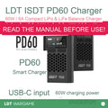ISDT PD60 Compact USB Lithium/LiFe Balance Charger, 60W/6A (Pre-Order 50 Hari)