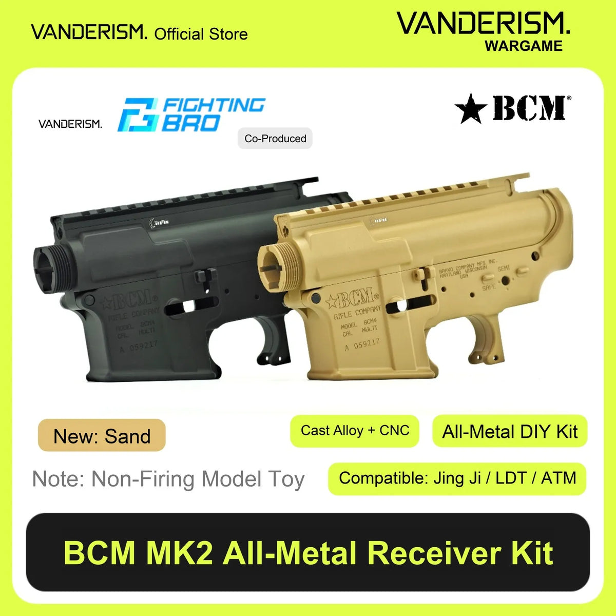 BCM MK2 Metal Receiver Kit | Gel Blaster WGG WGB (Pre-Order 50 Hari)
