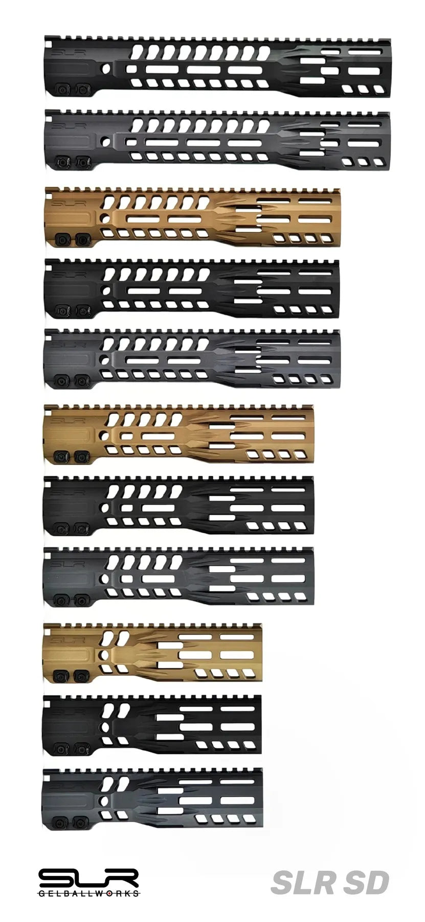 SLR SD Metal Handguards | Gel Blaster WGG WGB Airsoft (Pre-Order 50 Hari)