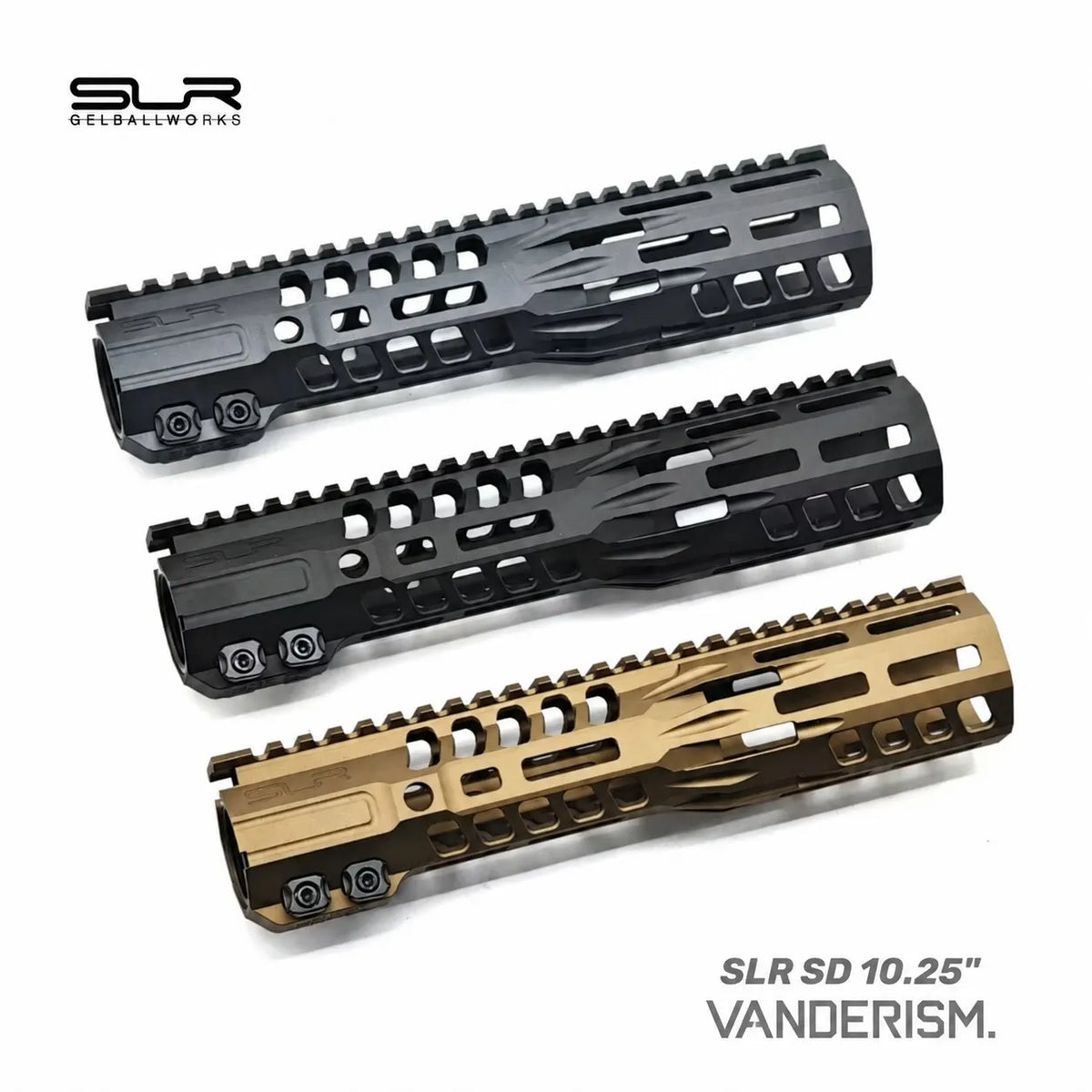 SLR SD Metal Handguards | Gel Blaster WGG WGB Airsoft (Pre-Order 50 Hari)