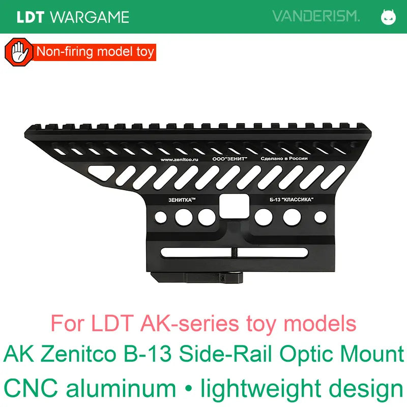 LDT AK Zenitco B-13 Lightweight CNC Aluminum-Alloy Side-Rail Optic Mount (Pre-Order 50 Hari)