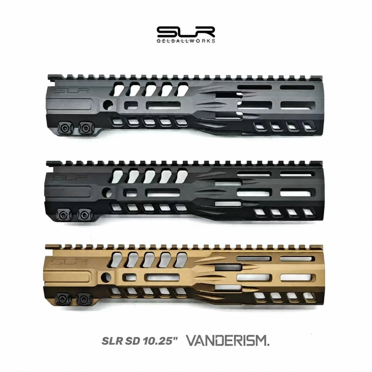 SLR SD Metal Handguards | Gel Blaster WGG WGB Airsoft (Pre-Order 50 Hari)