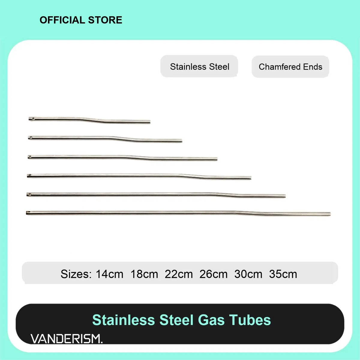Stainless Steel Gas Tubes (Pre-Order 50 Hari)