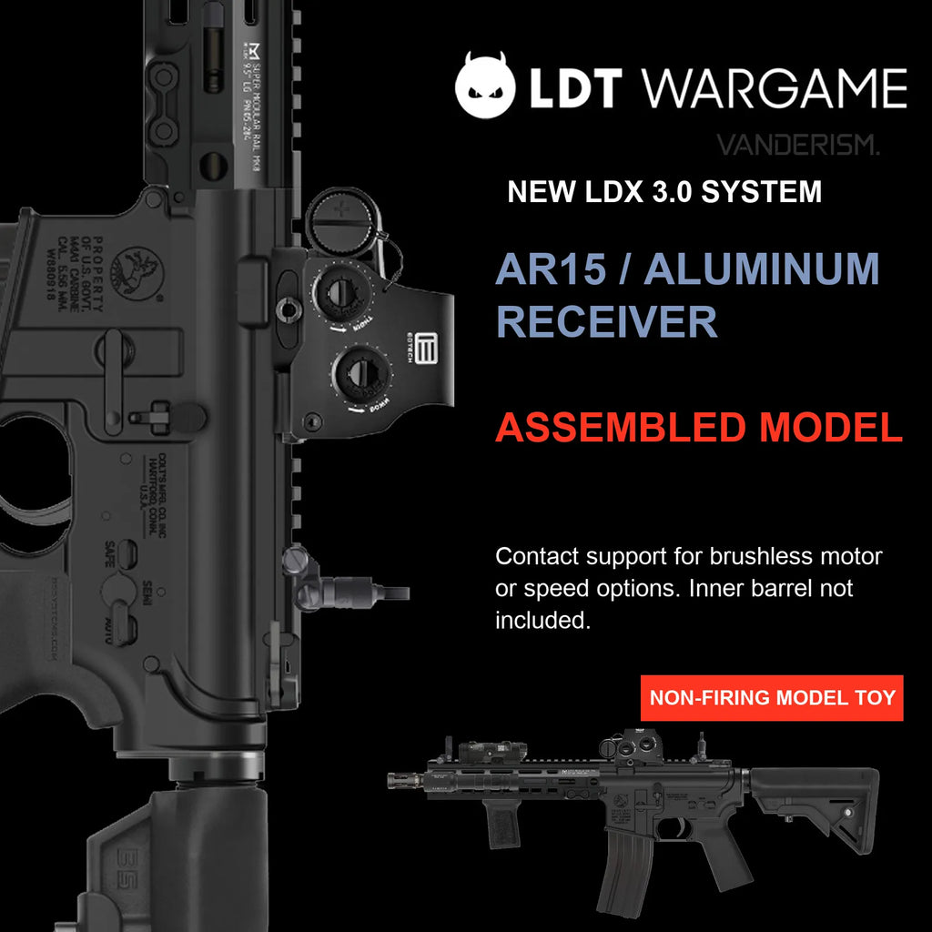 LDX AR Assembled Gel Blaster, Gen 2 Gearbox, Pressure-Fed Magazine; From 3922 (Pre-Order 50 Hari)