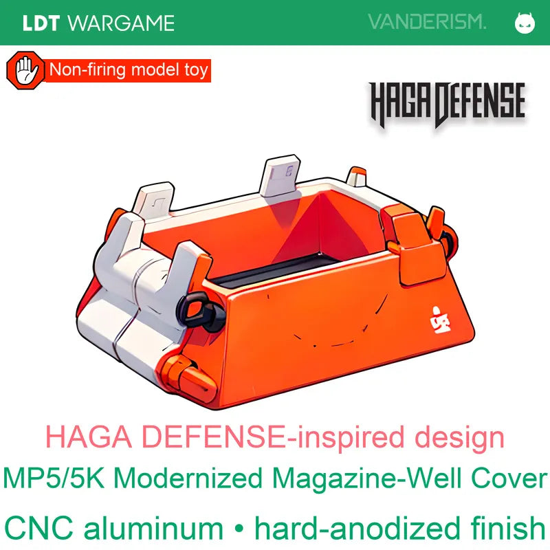MP5/5K Decorative Modernized Magazine Well, Hard-Anodized CNC Aluminum (Pre-Order 50 Hari)
