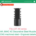 LDT AK JMAC 4C Steel Decorative Muzzle, Nonfunctional (Pre-Order 50 Hari)