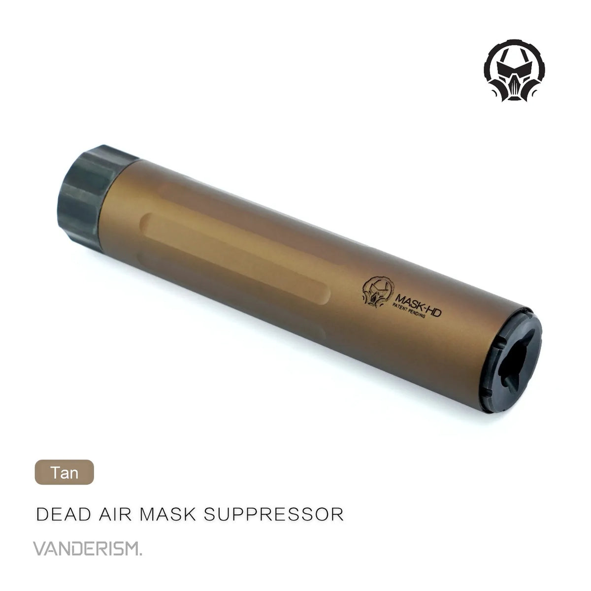 DEAD AIR MASK Steel Mock Suppressor | Gel Blaster WGG WGB Airsoft (Pre-Order 50 Hari)