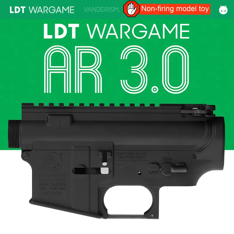 LDT AR Gen 3.0 Die-Cast + CNC Aluminum Split Receiver with Steel Small Parts (Pre-Order 50 Hari)