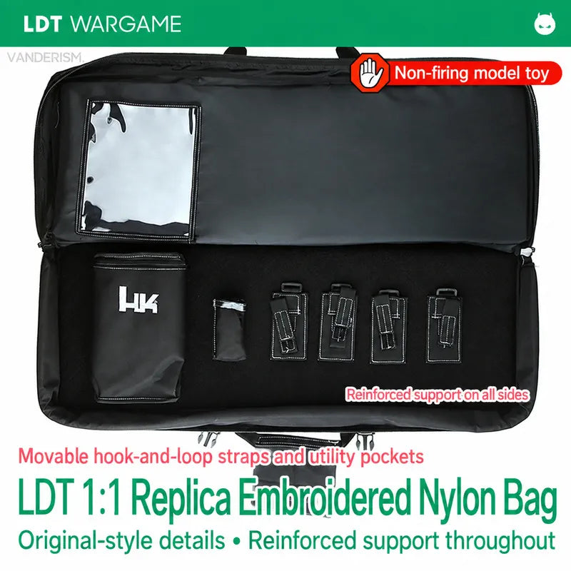 2023 HK 1:1 Replica Firm-Feel Nylon Carry Bag for AR / 416 Toy Models, 78 x 30cm Interior (Pre-Order 50 Hari)