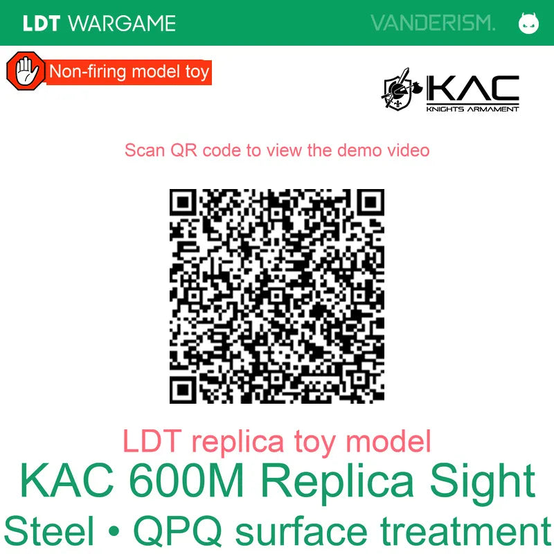 LDT KAC 600M Replica Toy Sight, Non-Functional (Pre-Order 50 Hari)