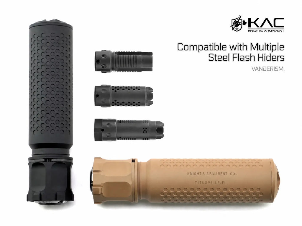 KAC QDC CRS PRT Flash Hider and QD Mock Suppressor Set | Gel Blaster WGG WGB Airsoft (Pre-Order 50 Hari)