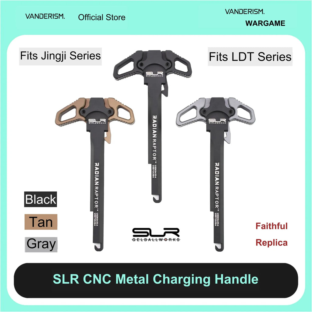 SLR CNC Charging Handle for V2 (Pre-Order 50 Hari)