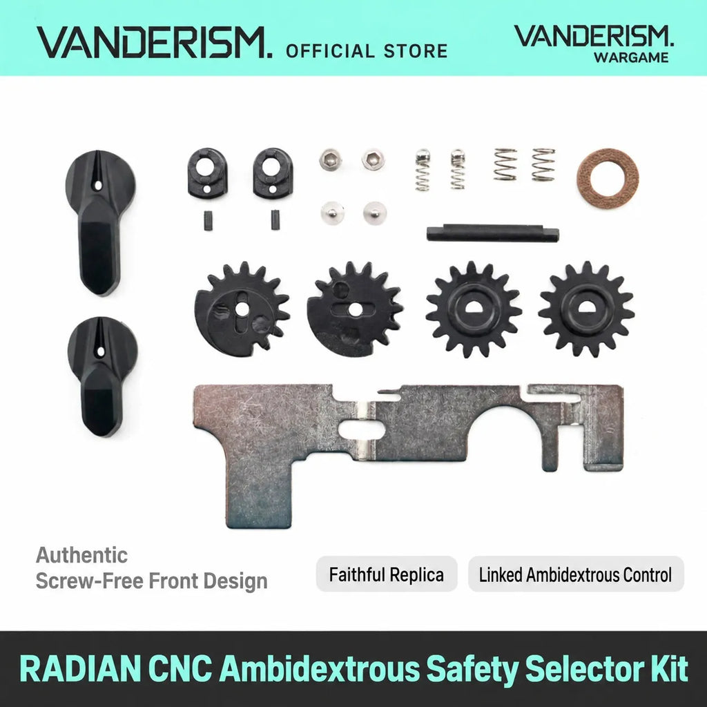 RADIAN CNC Ambidextrous Safety Selector | Gel Blaster WGG WGB (Pre-Order 50 Hari)