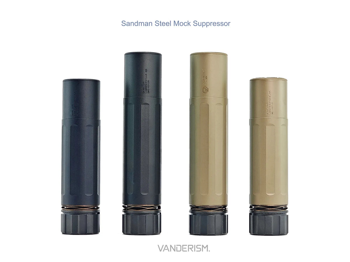N4 SANDMAN Steel Flash Hider and Mock Suppressor Set | Gel Blaster WGG WGB Airsoft (Pre-Order 50 Hari)