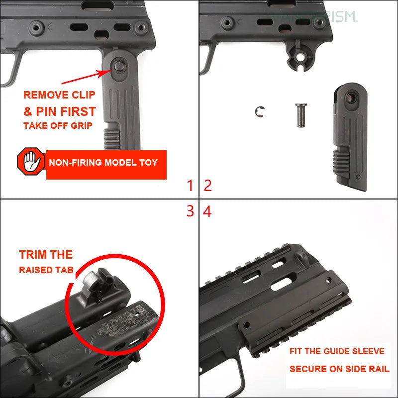 MP7 A2 Metal Handguard for Toy Models / Decorative Desk Lamp (Pre-Order 50 Hari)