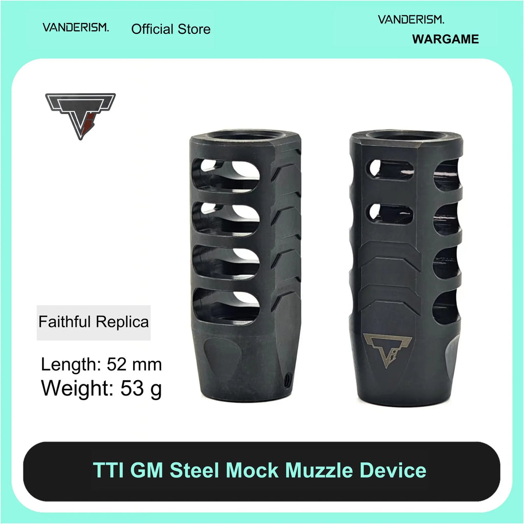 TTI GM John Wick Steel Flash Hider | Gel Blaster WGG WGB Airsoft (Pre-Order 50 Hari)