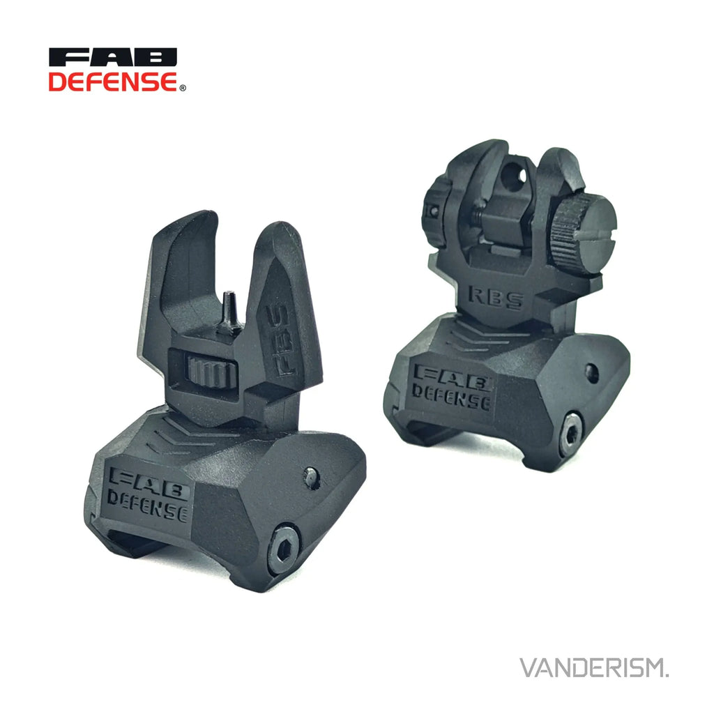 FAB DEFENSE Nylon and 45 Degree Offset Sights | Gel Blaster WGG WGB Airsoft (Pre-Order 50 Hari)