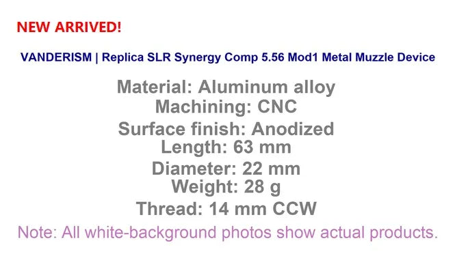 SLR SC MOD1 Metal Flash Hider (Pre-Order 50 Hari)
