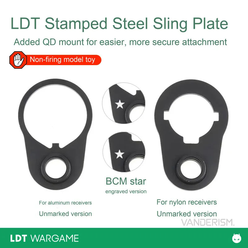 LDT Stamped All-Steel Butterfly Sling Plate with QD Swivel Mount (Pre-Order 50 Hari)