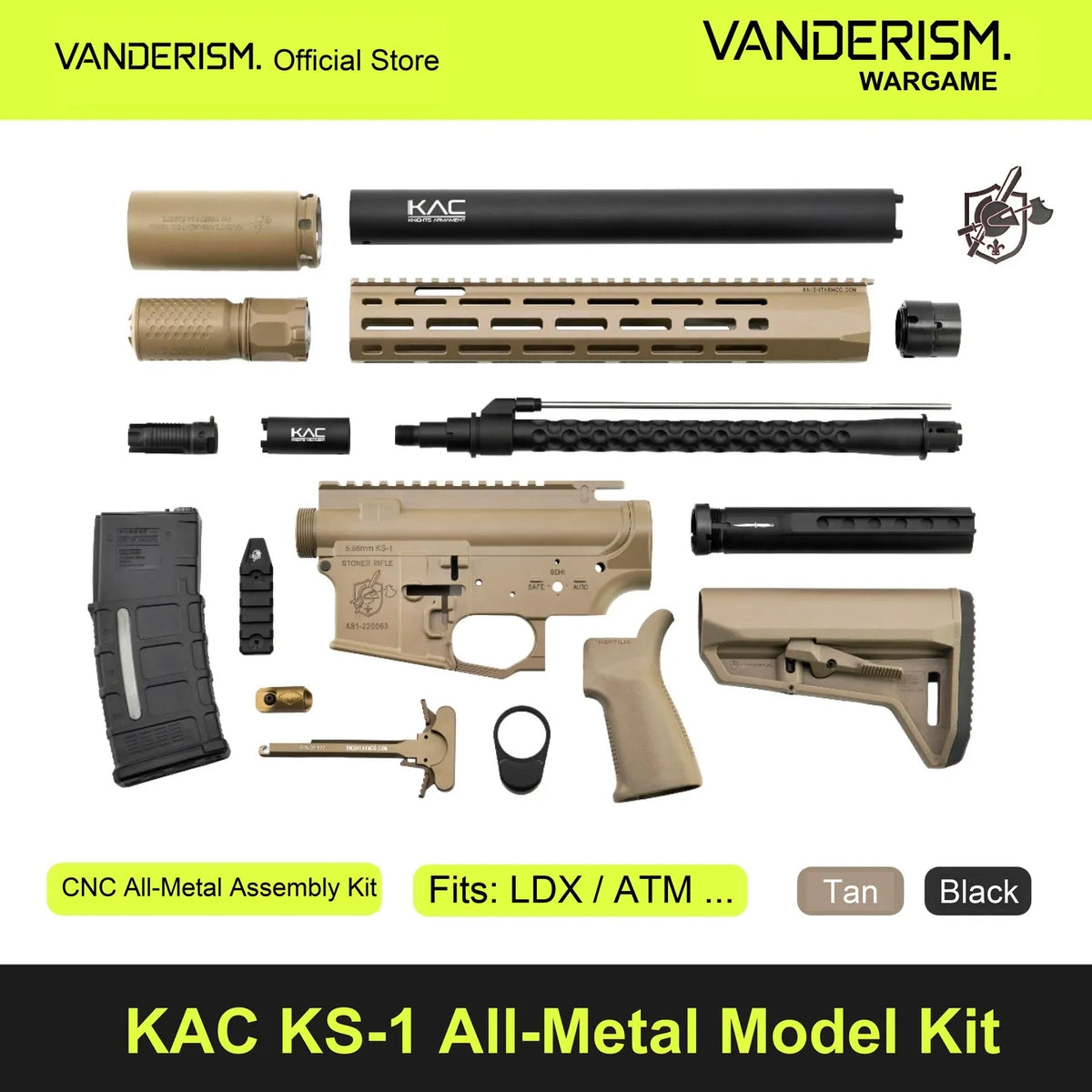 KAC KS1 Metal Body Kit | Gel Blaster WGG WGB (Pre-Order 50 Hari)