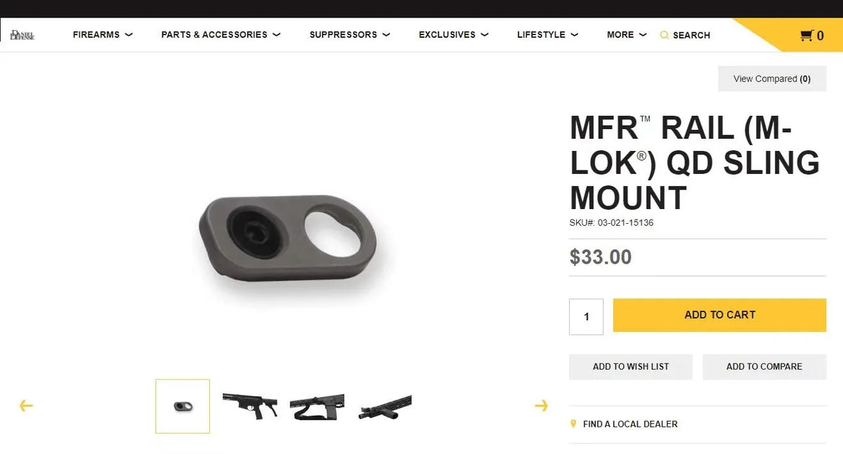 DD M LOK Steel QD Sling Mount (Pre-Order 50 Hari)