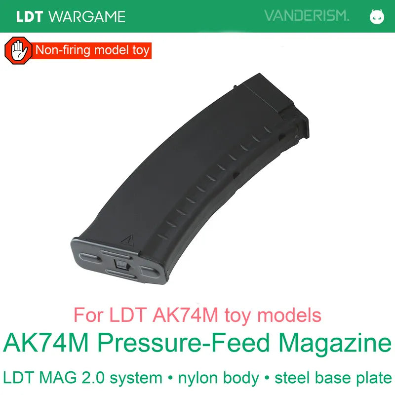 LDT AK105 / 74M Gen 2 High-Speed Pressure-Feed Gel Magazine; AKA Compatible with Adapter (Pre-Order 50 Hari)