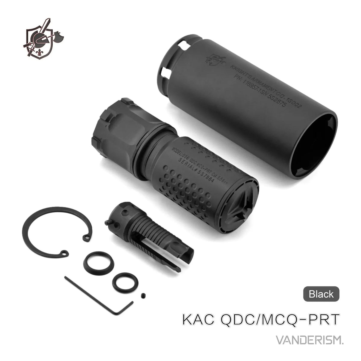 KAC QDC MCQ PRT Flash Hider and QD Mock Suppressor Set | Gel Blaster WGG WGB Airsoft (Pre-Order 50 Hari)