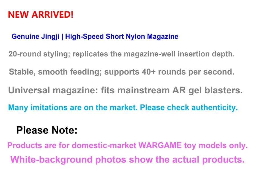 Jingji Short Nylon Magazines (Pre-Order 50 Hari)