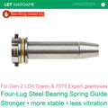 Four-Lug Steel Bearing Spring Guide for Gen 2 LDX Green and Gen 2 7075 2.5 Gearboxes (Pre-Order 50 Hari)
