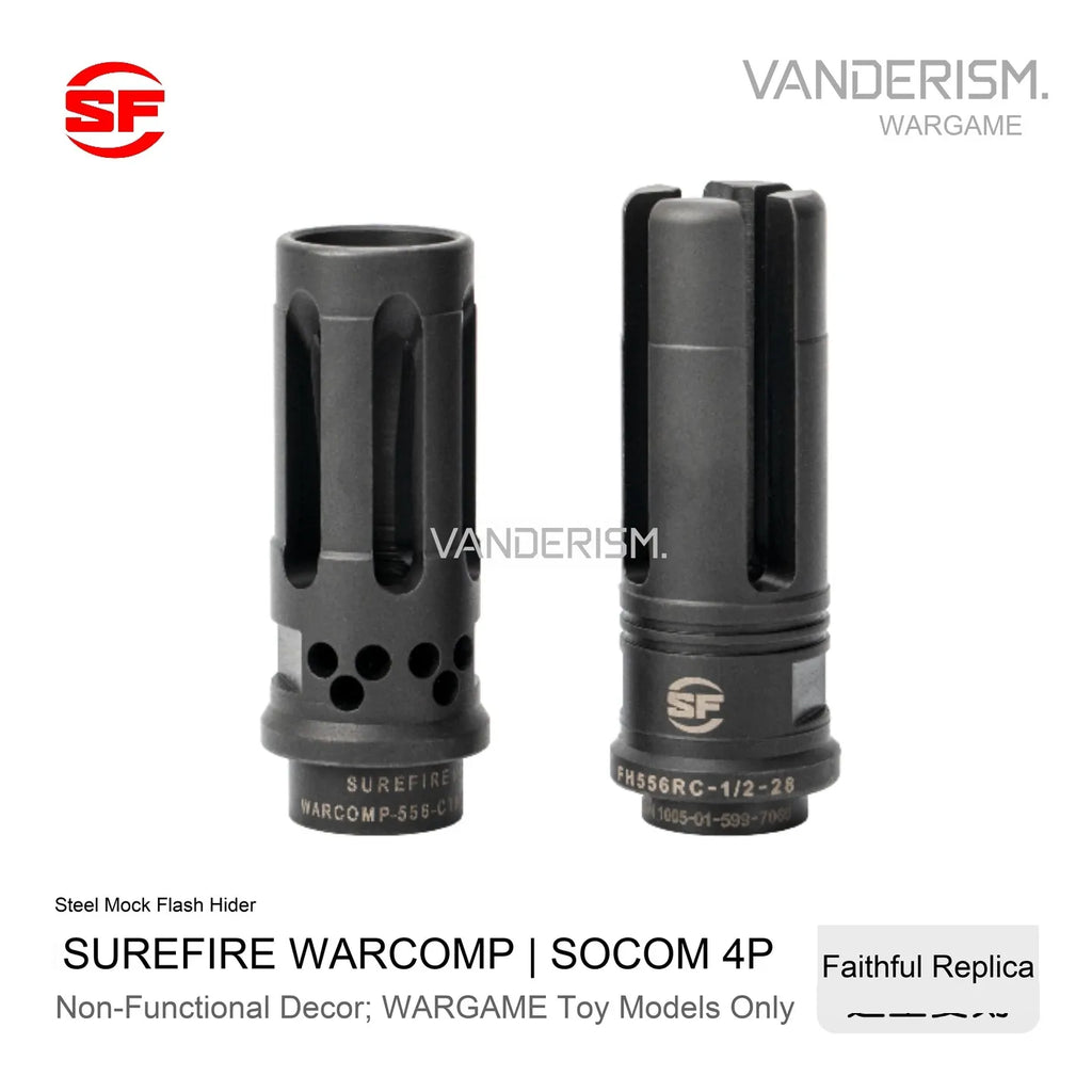 SF WARCOMP and SOCOM 4P Steel Flash Hiders | Gel Blaster WGG WGB Airsoft (Pre-Order 50 Hari)