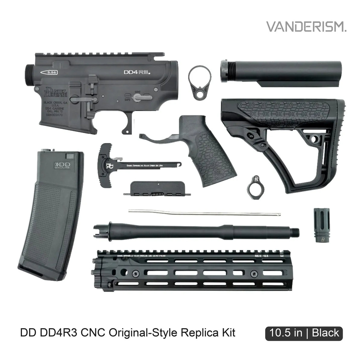 DD RIS3 CNC Metal Body Kit | Gel Blaster WGG WGB (Pre-Order 50 Hari)