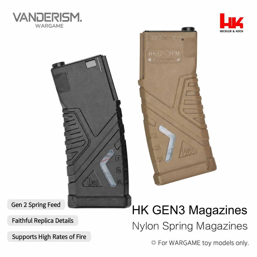 HK416 GEN3 Gen 2 Nylon Pressure Magazine (Pre-Order 50 Hari)