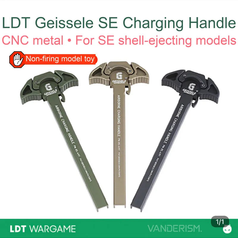 GEISSELEL CNC Metal Charging Handle for SE Shell-Ejecting Toy Models (Pre-Order 50 Hari)