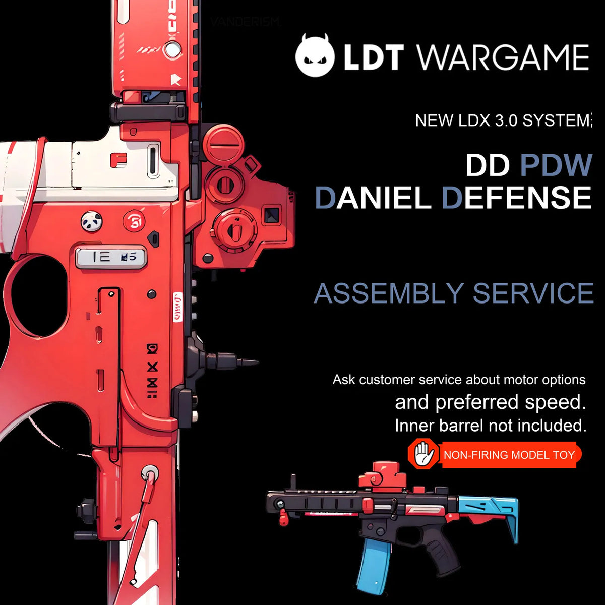 DD PDW LDX / 7075 Assembled Gel-Blaster Kit, from 4621 (Pre-Order 50 Hari)