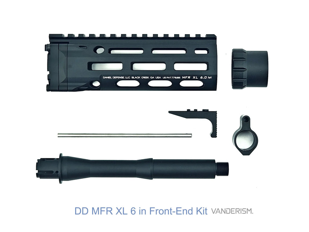 DD MFR XL DDM4 6 Inch Metal Front End Kit | Gel Blaster WGG WGB (Pre-Order 50 Hari)