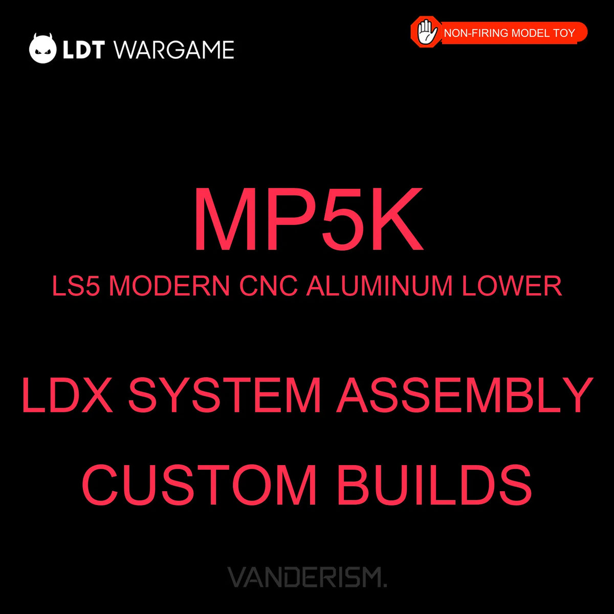 LDX MP5K Assembled Gel Blaster with LS5 Modernized Lower Receiver, Gen 2 LDX / 7075 3.0 Expert-Control Gearbox (Pre-Order 50 Hari)