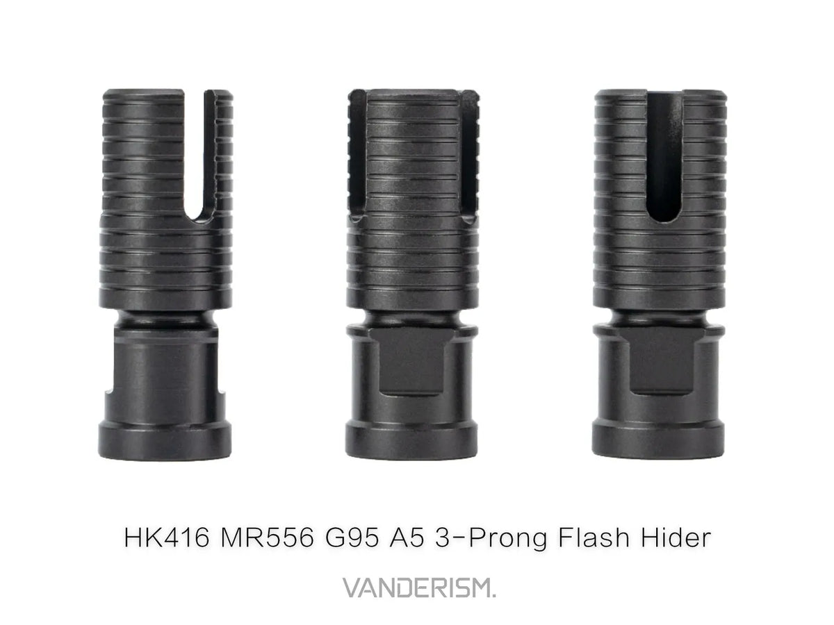 HK416 A5 Three Prong Steel Flash Hider (Pre-Order 50 Hari)