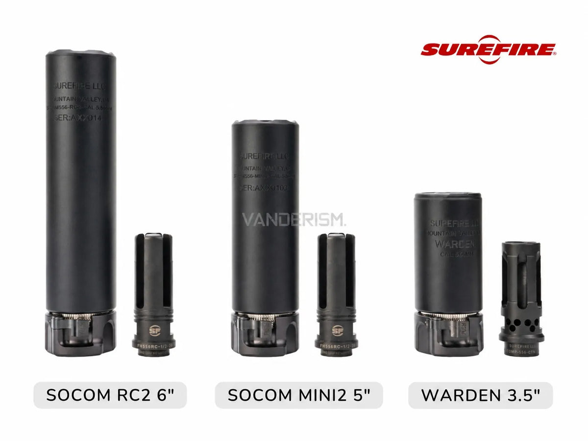 SUREFIRE WARDEN SOCOM MINI2 RC2 Muzzle Device Collection | Gel Blaster WGG WGB Airsoft (Pre-Order 50 Hari)